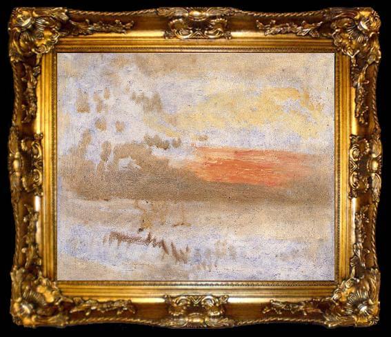 framed  Joseph Mallord William Turner Sunset, ta009-2